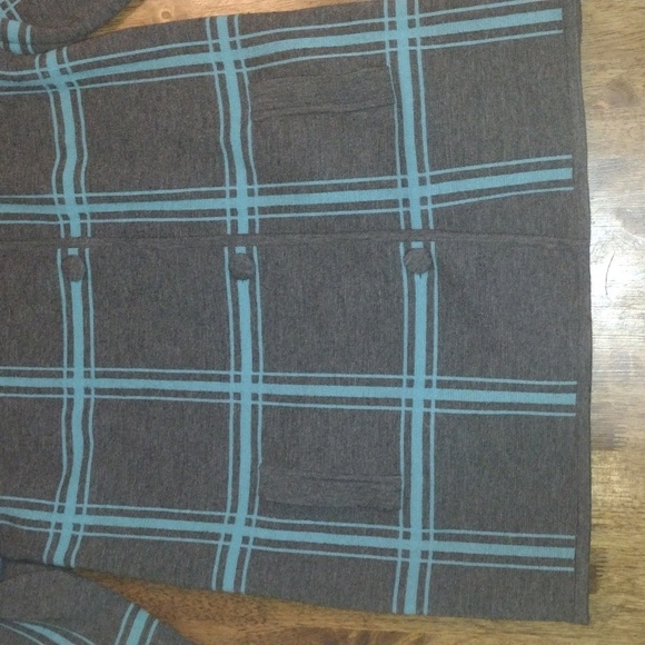 60's Vintage Gina Teresa Window Pane Plaid 100% Pure Wool Jacket/Skirt Set 14 - Picture 4 of 11